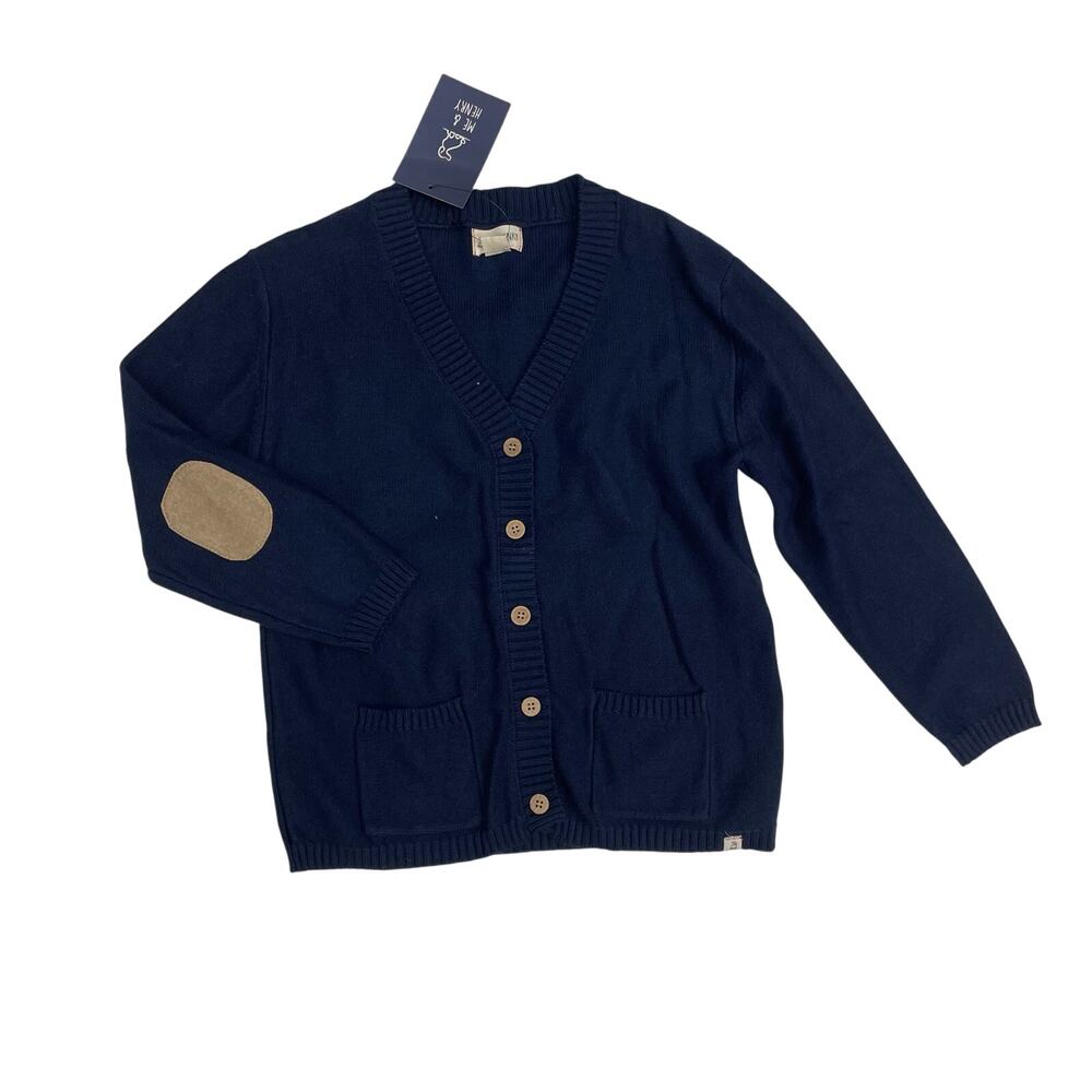 NWT Me & Henry 5/6Y Navy Duncan Cardigan